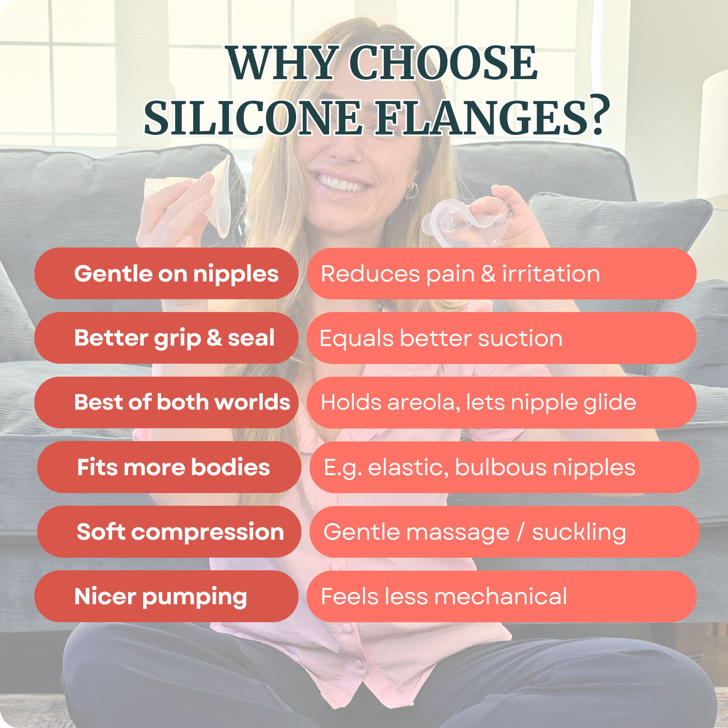 Silicone Breast Pump Flanges